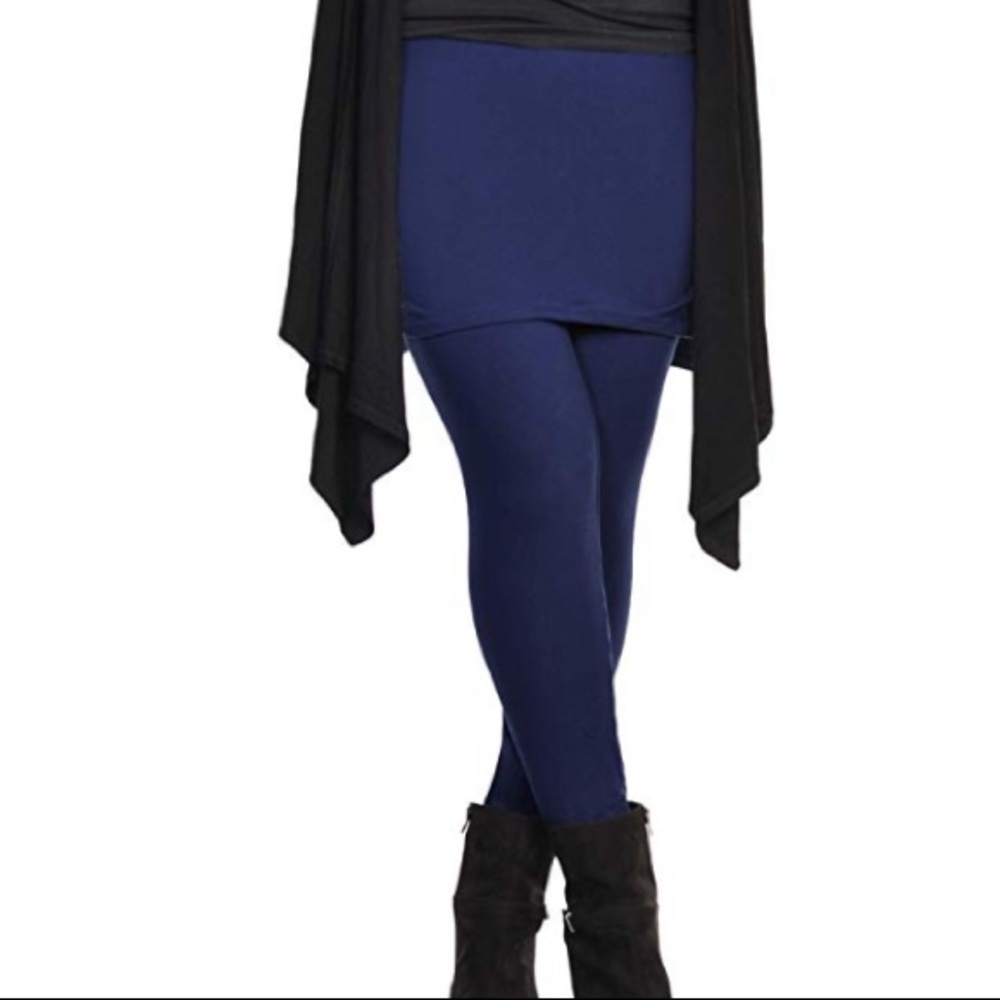 MODEST High Waist Skirted Leggings Navy